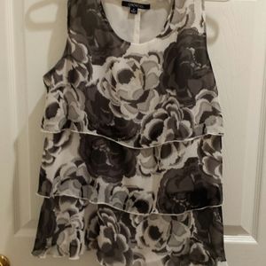 Black and white tank top